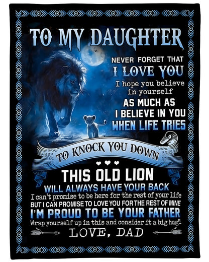 Special Gift for Your Daughter - From Dad Blanket (SKUB12-66)