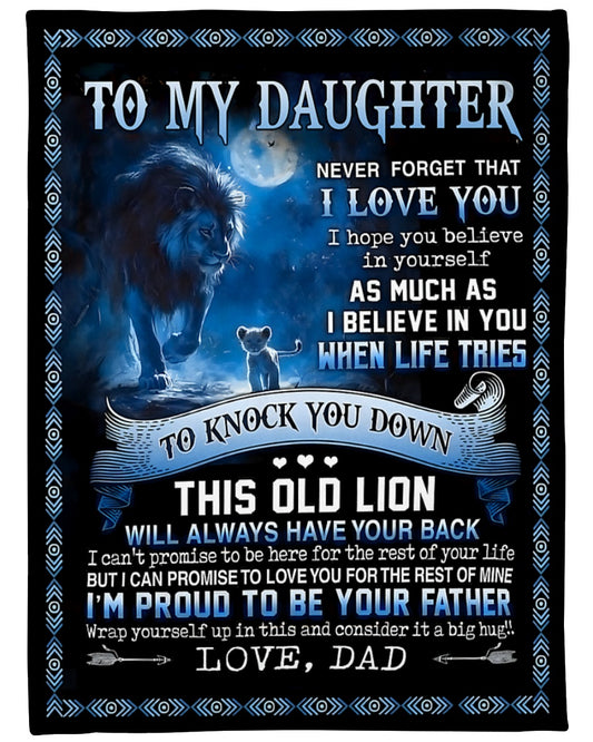 Special Gift for Your Daughter - From Dad Blanket (SKUB12-66)