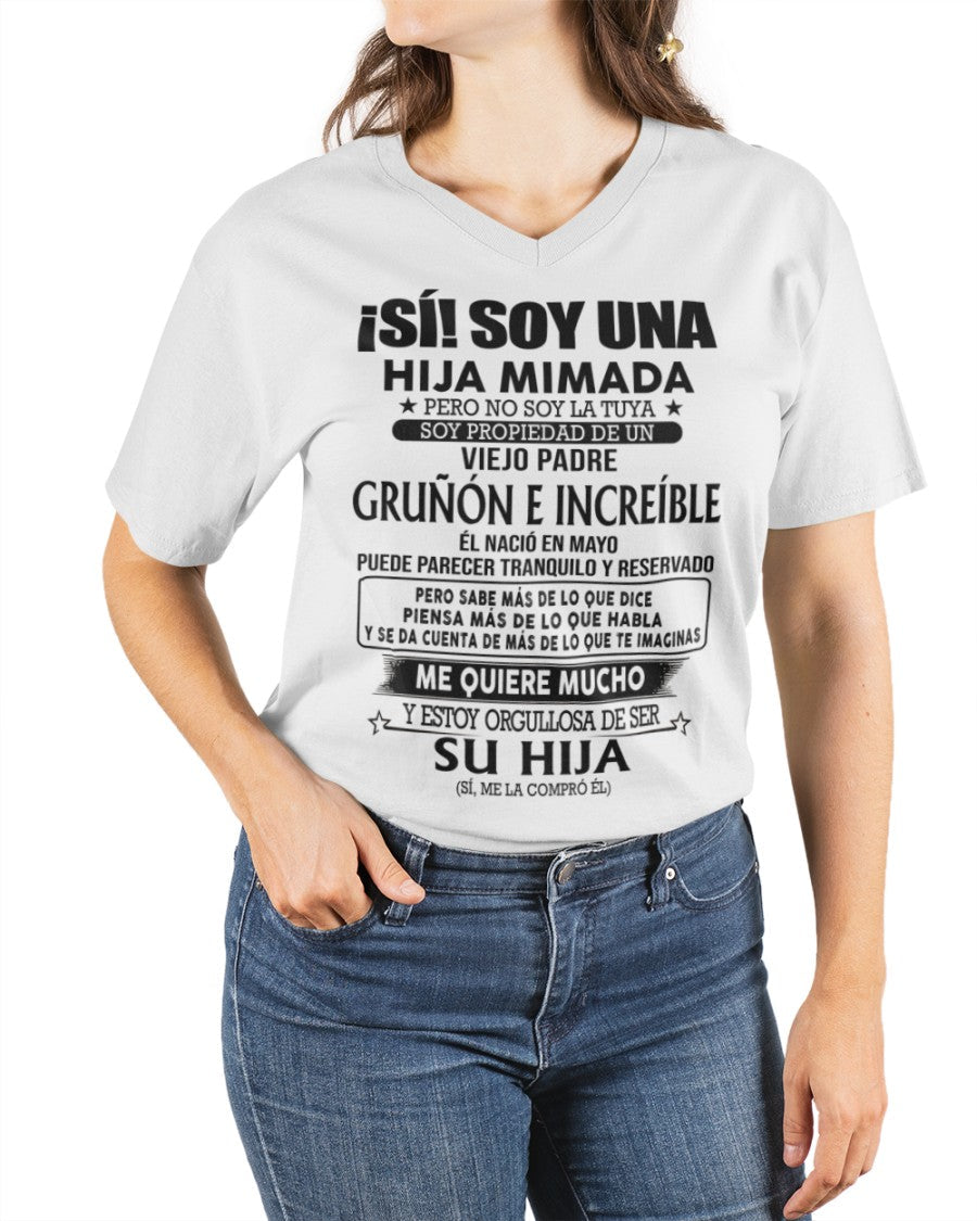 Padre nacido en Mayo - Regalo especial para hija - TBN - T05 (Sku.TbnA16-05)