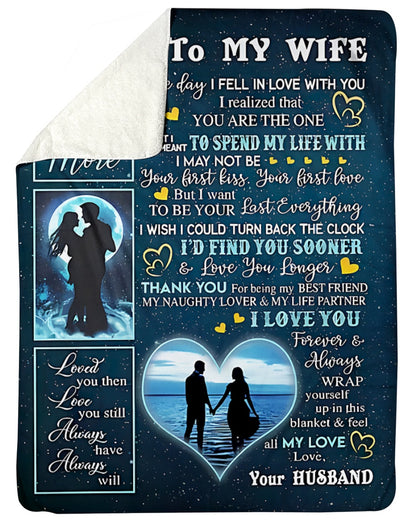 Special Gift For Your Wife Blanket - From Husband (SKU-CHAU-B11)