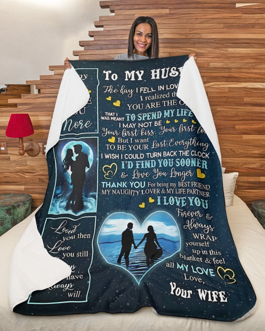 Special Gift For Your Husband Blanket - From Wife (SKU-CHAU-B12) FULL