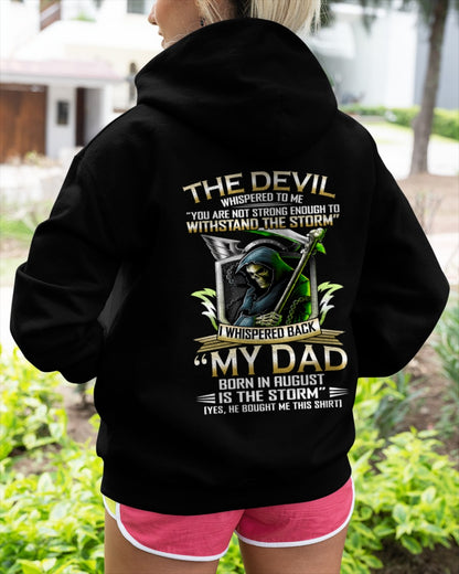 CCDI08 - My Dad Born In August Is The Storm - Birthday Gift Form August Dad / Man T-Shirt (SKU2605-63-08)