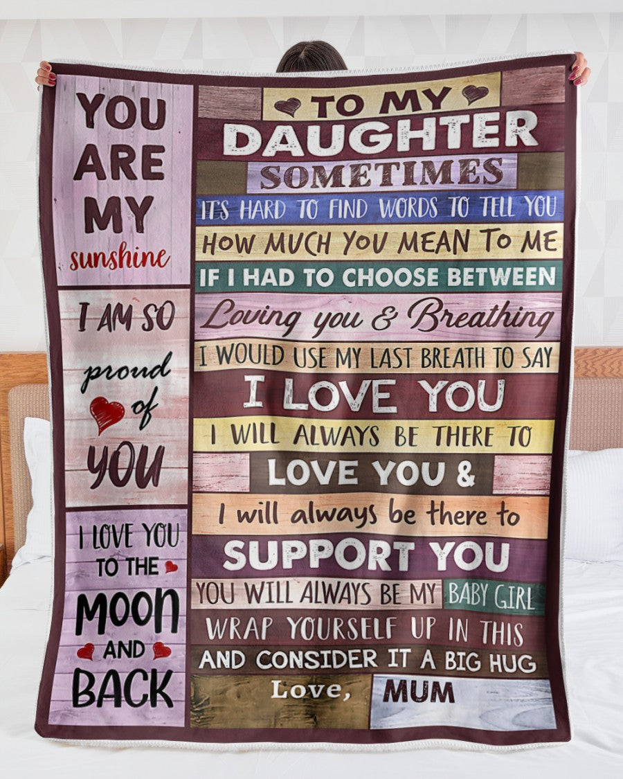 Blanket Gift for Your Daughter – From Mom (SKU2610-52)