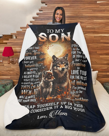 Special Gift For Your Son Blanket - From Mom FULL (SKUB12-67)