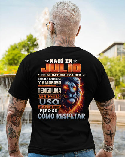 JULIO - MENTE SUCIA PERO SÉ RESPETAR - REGALO DE CUMPLEAÑOS PARA HOMBRES - CCDI07sp (SKU10-68-07)
