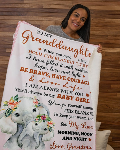 Special gift for your granddaughter blanket - from Grandma