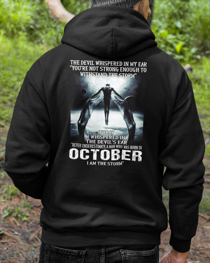 OCTOBER - NEVER UNDERESTIUNDER A MAN - I AM THE STORM -male (SKU08-35-10)