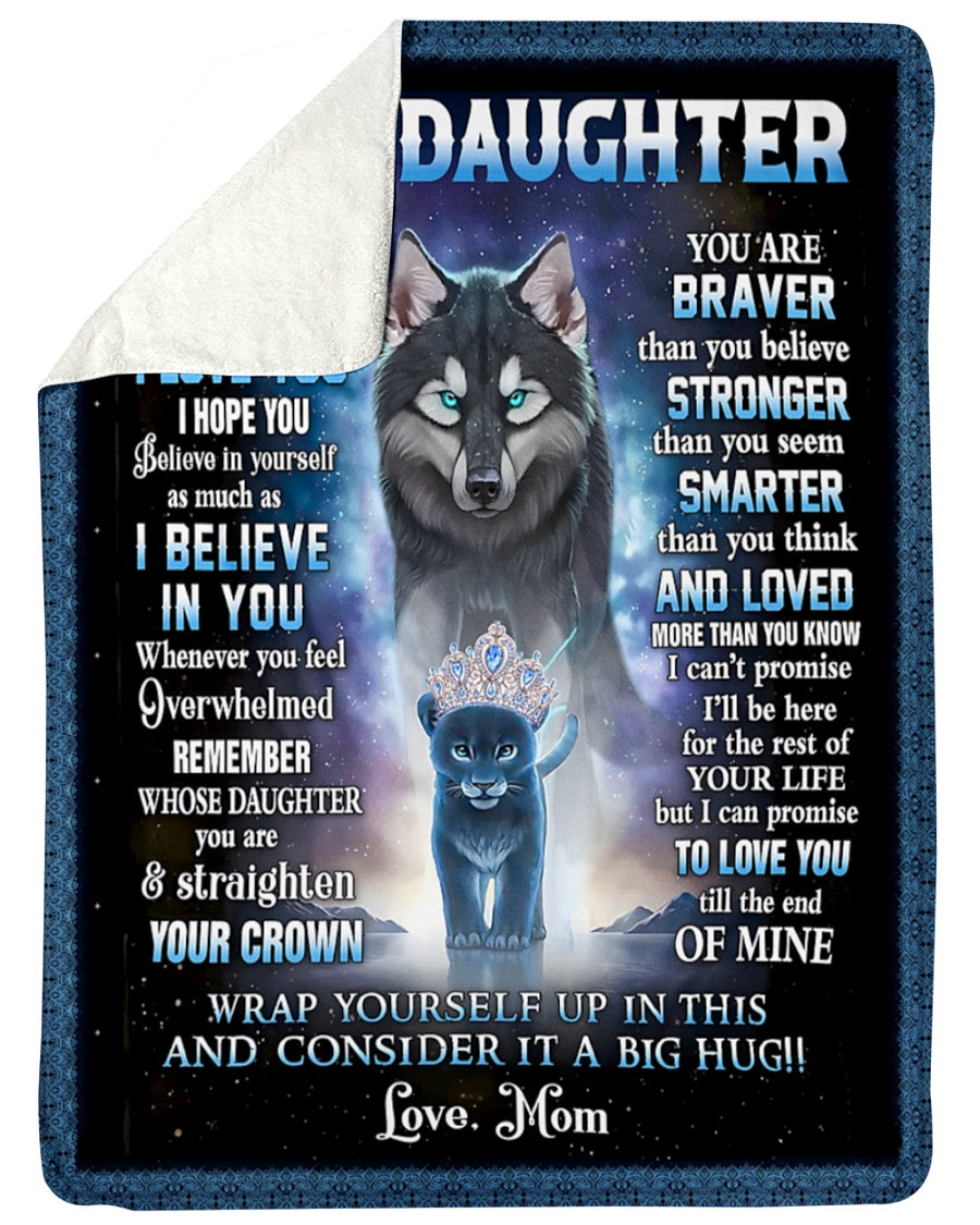 Special Gift For Your Daughter Blanket - From Mom (SKUB12-88)