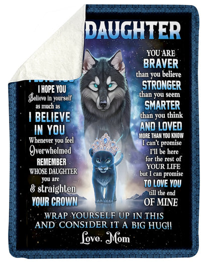 Special Gift For Your Daughter Blanket - From Mom (SKUB12-88)