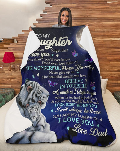 Special Gift For Your Daughter Blanket - From Dad (SKUB06-77)