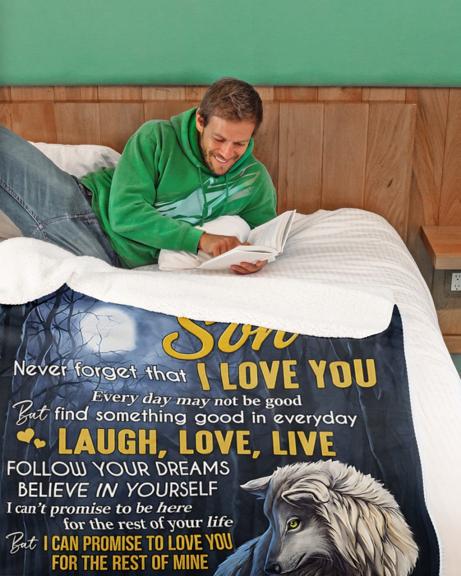 Special Gift For Your Son Blanket - From Mom (SKU2606-07)