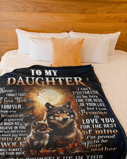 Special Gift For Your Daughter Blanket - From Mom FULL (SKU2604-216)
