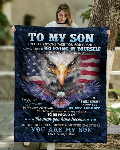Special gift for Son - blanket - from dad (SKUB06-93)