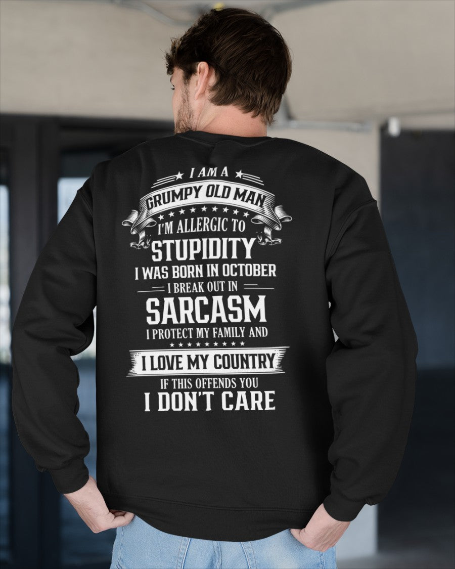 Grumpy Old Man was born in October - Vivi10 (SKU05-56-10)