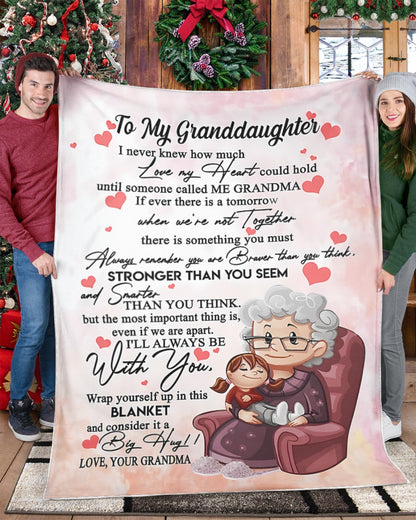 Special gift for your granddaughter blanket - from grandma (SKUB06-79)