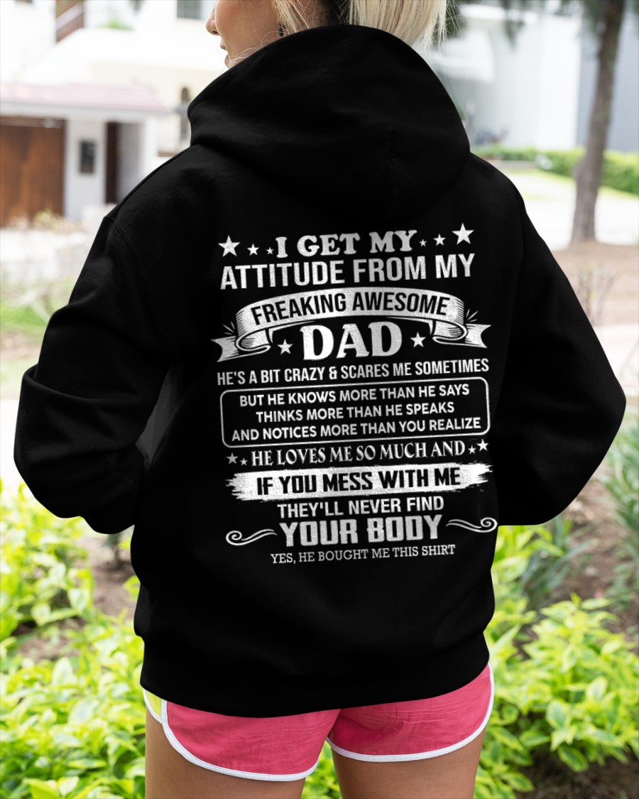 ccdi01 - Freaking Awesome Dad - Birthday Gift From January Dad / Man - (SKU2604-181-01)