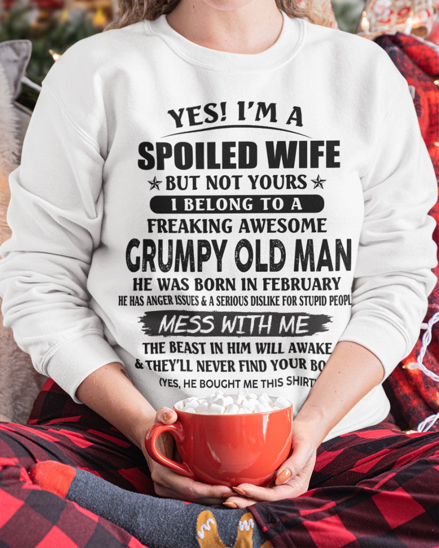 Grumpy Old Man February – Perfect gift for your wife From Husband – CCDI02 (SKU08-63-02)