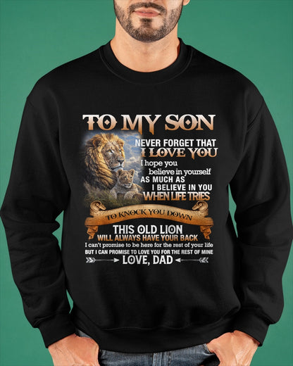To My Son T-Shirt – Gift From Dad / Man - ccdi00 (SKU12-76)