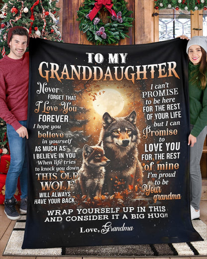 BLANKET FOR GRANDDAUGHTER FROM GRANDMA (SKU2602-99)