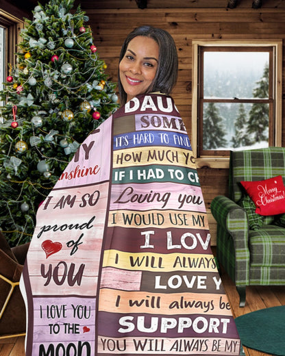 Blanket Gift for Your Daughter – From Mom (SKU2610-52)
