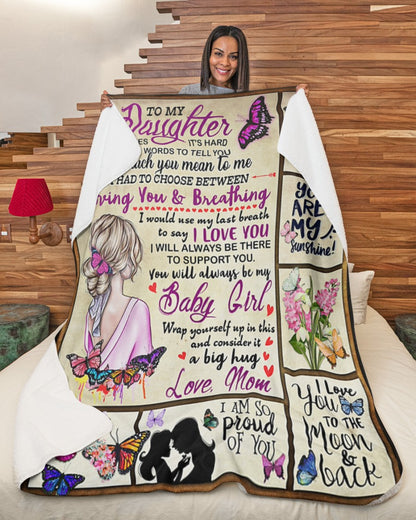 Special Gift For Your Daughter Blanket - From Mom