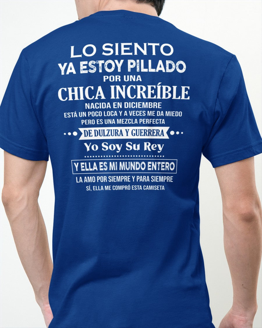 Diciembre Chica Increíble - Regalo especial para tu novio - T12 (SKU04-112)
