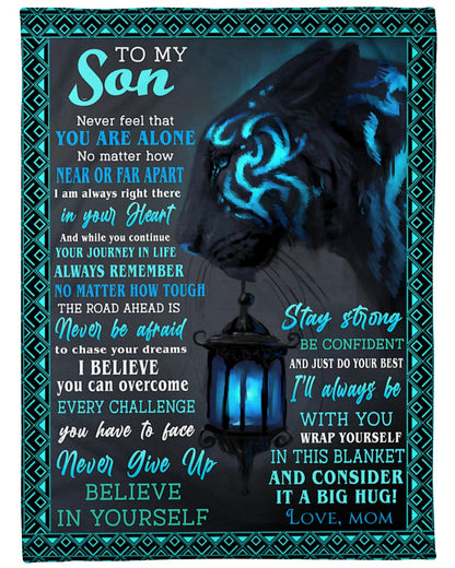To my son - Gift for son Fleece Blanket - from mom (SKUB07-80)