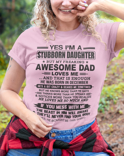 DECEMBER - YES I'M A STUBBORN DAUGHTER - FROM MAN (SKU07-186-12)