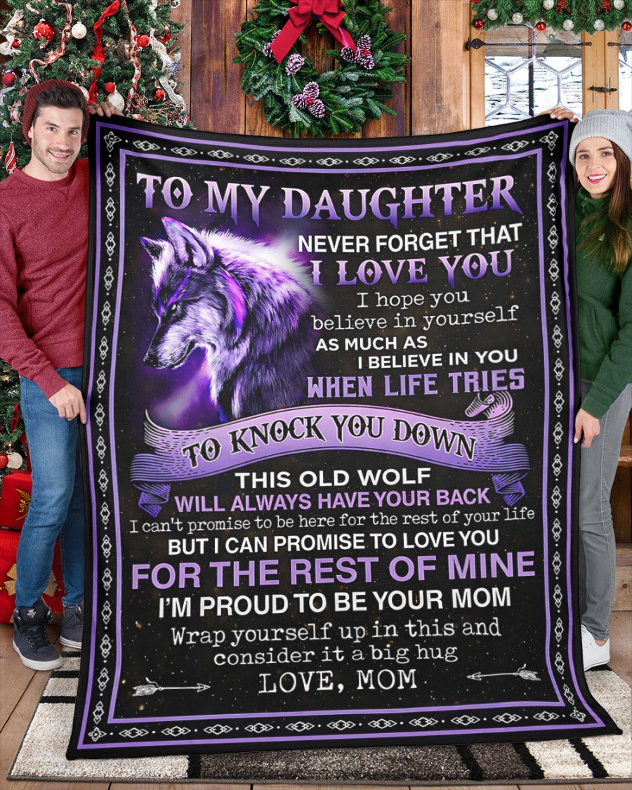 Special Gift For Your Daughter Blanket - From Mom (SKU2604-97)