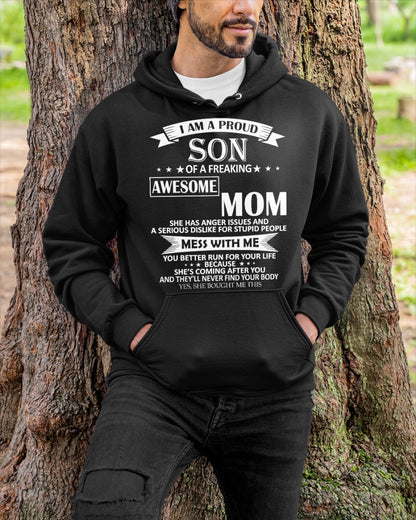 I AM A PROUD SON OF A FREAKING AWESOME MOM - FROM WOMAN (SKU07-49-00)
