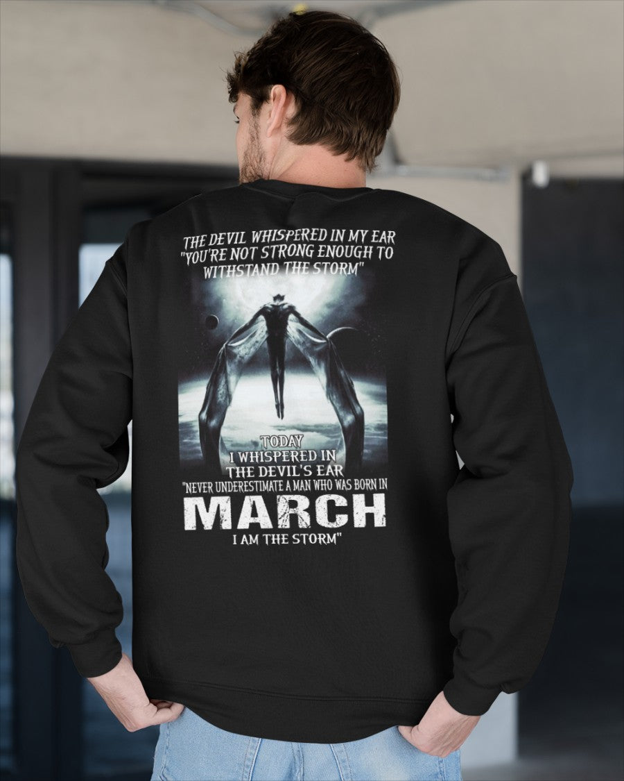 MARCH - NEVER UNDERESTIUNDER A MAN - I AM THE STORM-male (SKU08-35-03)