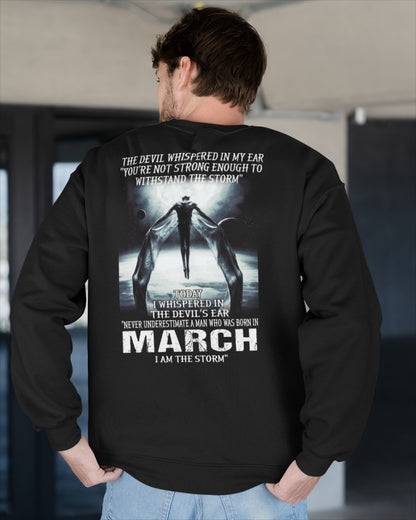 MARCH - NEVER UNDERESTIUNDER A MAN - I AM THE STORM-male (SKU08-35-03)