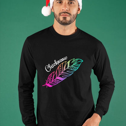 Native American T-Shirts, Vintage Native American Unisex T-Shirt/Hoodie/Sweatshirt HLT00 - Indigenous Feather Tee Native American Chickasaw Tribe T-Shirt