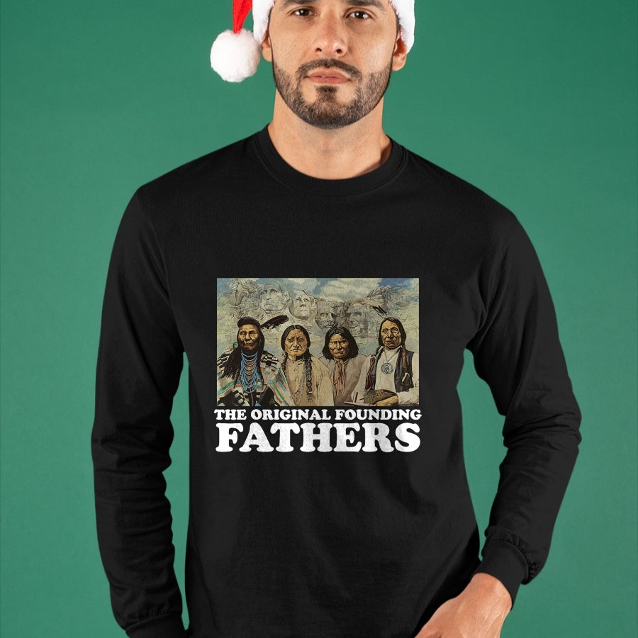Native American T-Shirts, Vintage Native American Unisex T-Shirt/Hoodie/Sweatshirt HLT00 - The Original Founding Fathers Native American T-Shirt T-Shirt