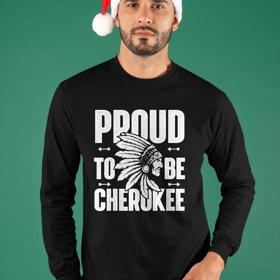 Native American T-Shirts, Vintage Native American Unisex T-Shirt/Hoodie/Sweatshirt HLT00 - Proud To Be Cherokee Native American Indian T-shirt T-Shirt