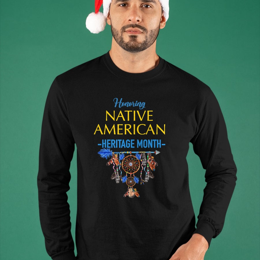 Native American T-Shirts, Vintage Native American Unisex T-Shirt/Hoodie/Sweatshirt HLT00 - It's All Indian Land Native American Heritage Month 2021 T-Shirt (1)