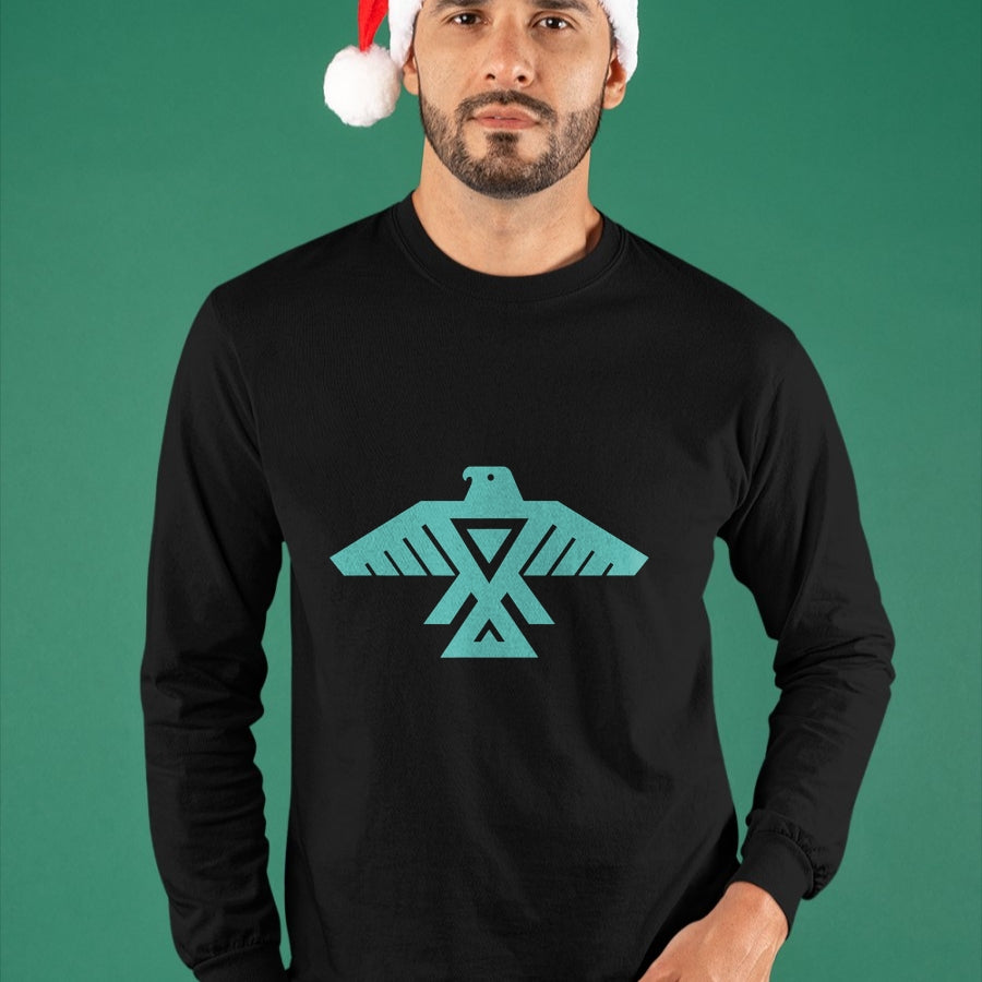 Native American T-Shirts, Vintage Native American Unisex T-Shirt/Hoodie/Sweatshirt HLT00 - Native American Thunderbird Funny Tribal Art Gift Men Women T-Shirt (2)