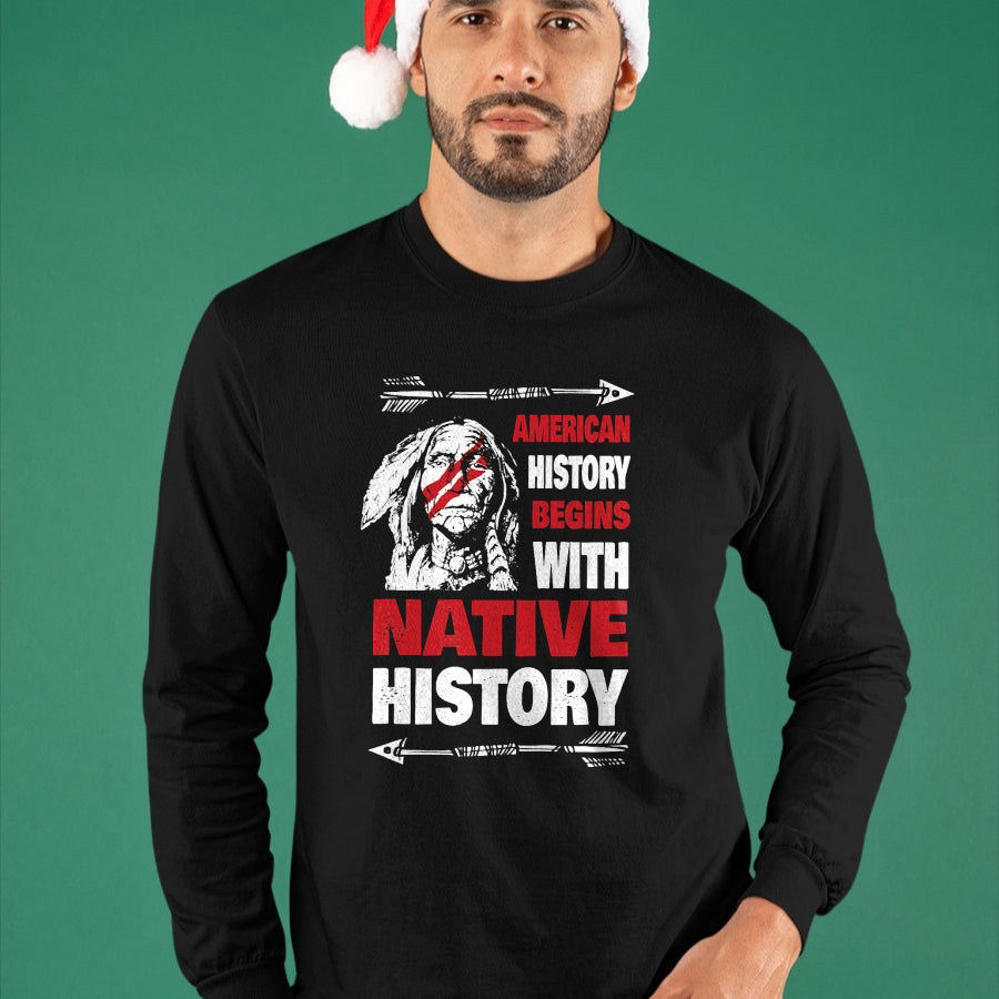 Native American T-Shirts, Vintage Native American Unisex T-Shirt/Hoodie/Sweatshirt HLT00 - History Native American T-Shirt (1)