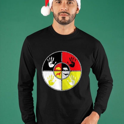 Native American T-Shirts, Vintage Native American Unisex T-Shirt/Hoodie/Sweatshirt HLT00 - Native Americans - Medicine Wheel - MMIW T-Shirt (1)