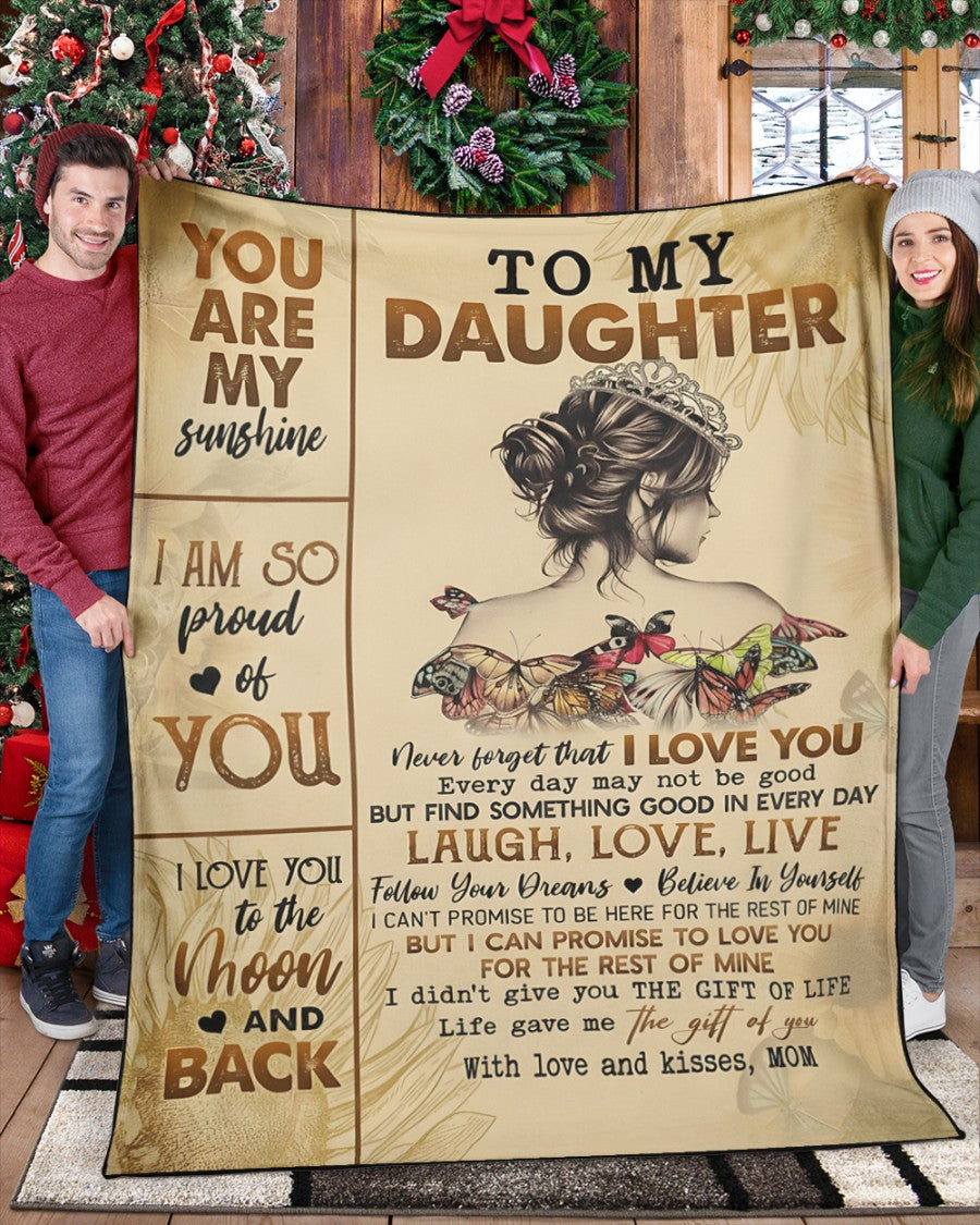 Special Gift For Your Daughter Blanket - From Mom (SKUB12-188)