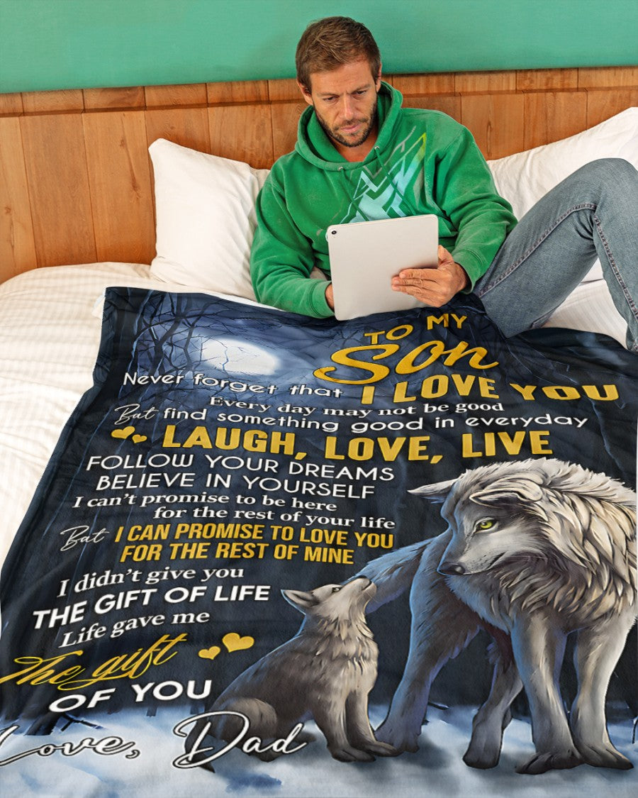 Special Gift For Your Son Blanket - From Dad (SKU2606-35)