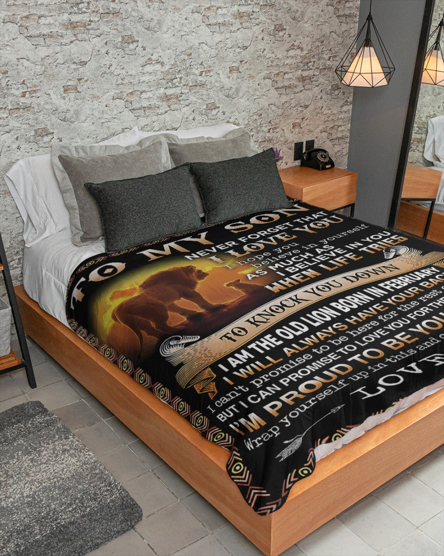 Special Gift For Your Son Blanket - From Mom (SKUB09-140-02)