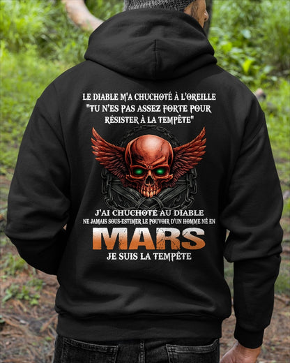 fr03 - Ne Jamais Sous-Estimer le Pouvoir d’un Homme Né en Mars – T-Shirt Homme - male / CCDI03 (SKU2605-92-03)