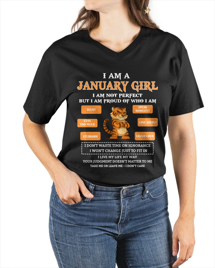"I AM A JANUARY GIRL" - Birthday Gift For January Girls - FMA ccdi01 (SKU2606-387-01)