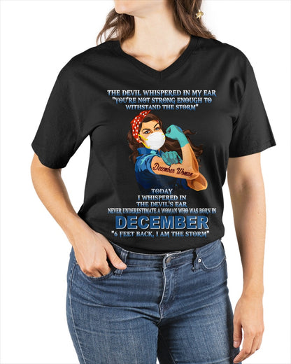 Never Underestimate A Woman Born In December – December Woman “I Am The Storm” - FMA / ccdi12 (SKU12-322-12)