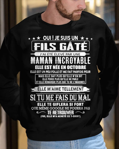 OCTOBRE - FILS GÂTÉ – CADEAU DE MAMAN - fr10 / ccdi10 (SKU26T-0172-10)