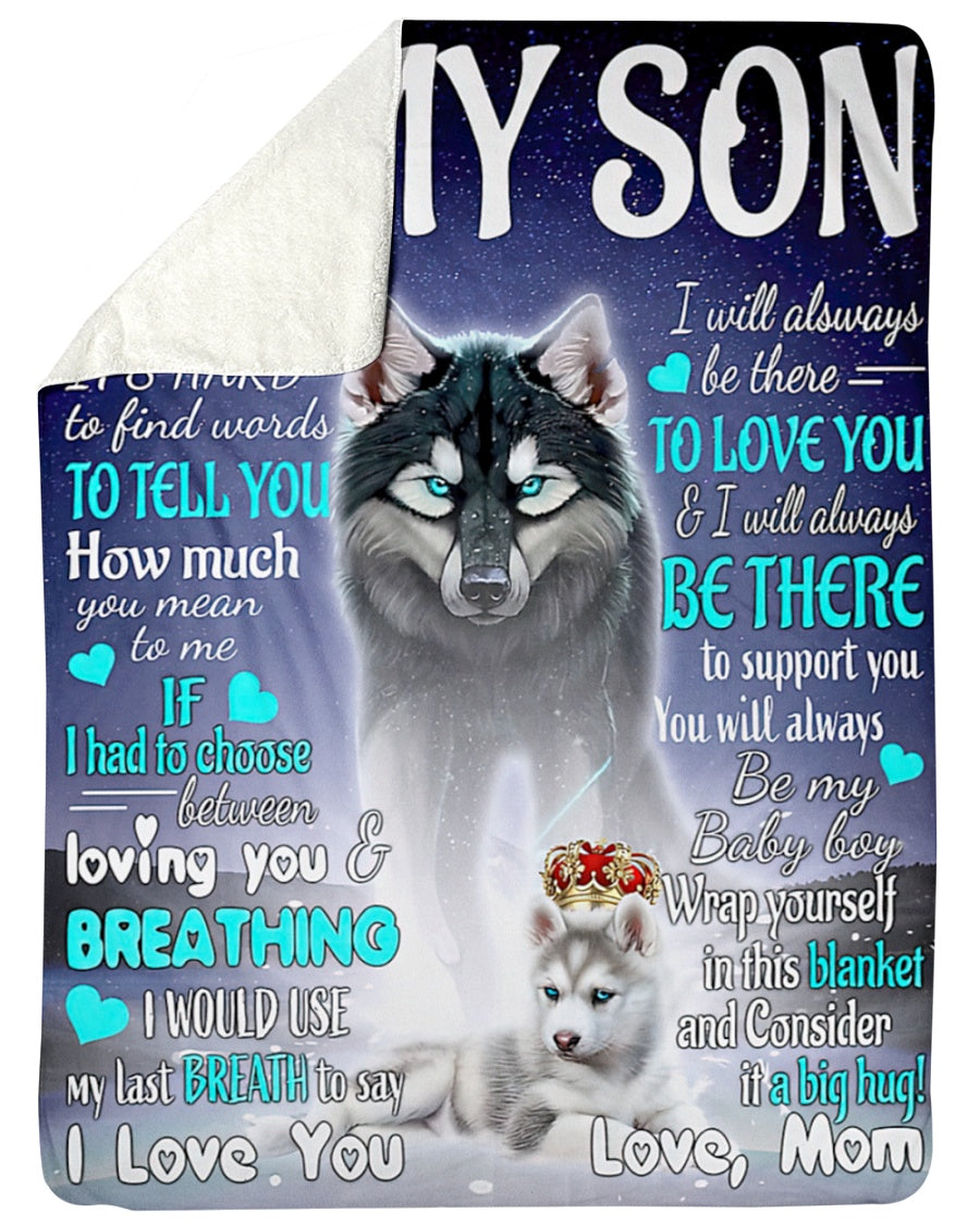 Gift for Son Blanket - from mom