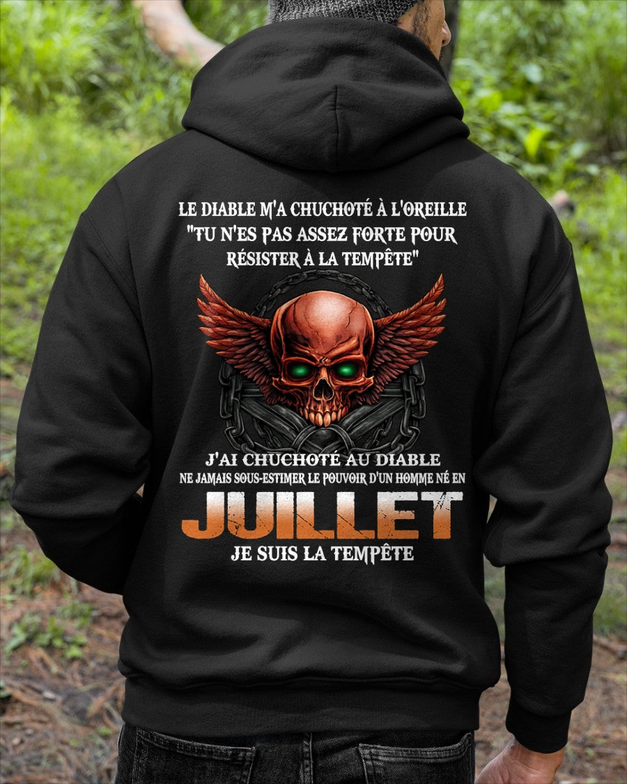 fr07 - Ne Jamais Sous-Estimer le Pouvoir d’un Homme Né en Juillet – T-Shirt Homme - male / CCDI07 (SKU2605-92-07)