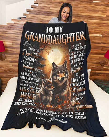 BLANKET FOR GRANDDAUGHTER FROM GRANDMA (SKU2602-99)