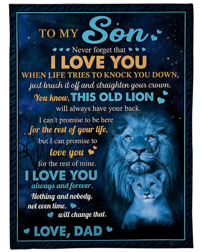Special Gift For Your Son Blanket - From Dad (SKU2606-215)